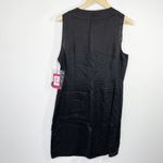 Vince Camuto  Womens Linen Dress Size 12 Black Button Front Sleeveless NWT Photo 1