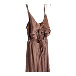 Mustard Seed NWT  flowy maxi open front dress With tie L Photo 3