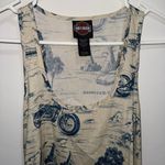 Harley Davidson motorcycle graphic tank top Blue Photo 1