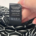 Ali Miles Blouse Women SZ Small Black White Cowl Neck Tunic Top Art To Wear Photo 3