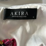 Akira  flowered bodycon side ruching mini dress Photo 3