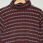 Liz Sport VTG Fair Isle Turtleneck Long Sleeve Shirt Womens S Snowflake Y2K 90s Photo 1
