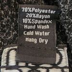 Clara Sunwoo Black Print Knit Cowl Neck Sweater Size XL Black Sweater Photo 6