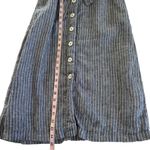 Quince European Linen Button Front Midi Dress Blue Chambray Stripe Women’s Small Photo 5