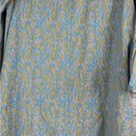 Roller Rabbit Blue Floral Stripe Three Quarter Ruffle Sleeve Dress Women’s Large Photo 8