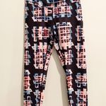 Oiselle  Rear Window Print Spandos Cropped Ankle Leggings Running Athletic M Photo 3