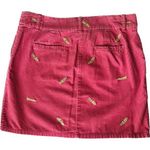 J.Crew NWT NEW Pink Cotton Corduroy Mini Skirt Embroidered Preppy Boat Shoes Photo 0