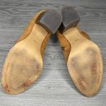 Gibson Latimer  brown suede tie chunky heel boots corset back size 8.5 shoes Photo 6