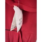 Vintage 80s Red Power Dress Albert Nipon Linen Blend Executive 12 Collared NWT Photo 4