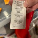 Michael Kors Cute  ruffle hem top short sleeve spicy red cross back Photo 7