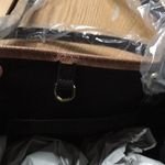 New Women’s Jeanna Wood Collie Dog 🐕 Brown Tote Bag Size 8”x11”x4” Photo 5