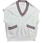 We The Free Free People Ivory Ivy Oversized V-Neck Sweater Vest Size Medium NWT Photo 8