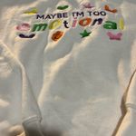 Olivia Rodrigo “Maybe I’m Too Emotional” Crewneck White Size M Photo 1