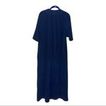 Vanity Fair  Blue Brush Polyester House Dress Robe Medium Pullover Housedress Photo 4