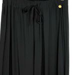 Sun68 Womens Viscose Wide Leg Drawstring Pants Black Relaxed Beach Size Medium Photo 8