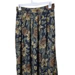 Dawn K Skirt Womens Size 1X Black Vintage Maxi Floral Pleated‎ Cottagecore Photo 2