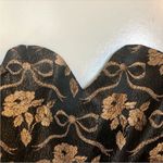 Jessica McClintock 80s Vintage 80s 90s Gunne Sax Metallic Bustier Prom/Party Poofy Dress Jrs sz 13 Photo 3