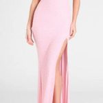 pink beaded prom dress Size XS Photo 4
