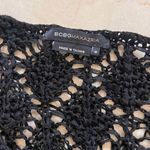 BCBG Maxazria Black Lace Knit Sweater Sz M Photo 1