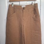 Modern Citizen Brown Wide-Leg Linen Blend Pants W1206 Sz Large Photo 1