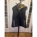 Women's Kristen Blake Leopard Print Vest XXL Black Photo 7