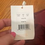 ANDIE  Bikini Set Baja Top Super High Waisted Bottom Size M Syrah Red Lace NWT‎ Photo 12