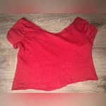 Betty Boop  Vintage Raw Hem Off-the-Shoulder Crop Tee S/M Photo 6