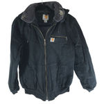 Carhartt Womens Weathered Wildwood Jacket Sherpa Lined Canvas 100815 Black S Photo 0