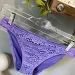 Purple Crochet Lace Bikini Swimsuit Bottoms Womens M Mossimo New Size undefined Photo 1
