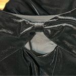 Talbots  Velvet Bow Cut Out Fit and Flare Dress Black Size 8 Holiday NYE Party Photo 6