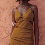 ZARA NWT  Cut Out Ruched Mini Dress Photo 0