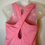 Puma Heathered Pink Crisscross Racerback Logo Tank Size Small Photo 4