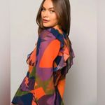 Hutch Anthropologie  Kyndra Abstract Mini Dress Size 2 Photo 3