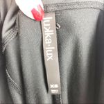 Lukka Lux Faux Leather detail Activewear Athletic Black Leggings Size XS Photo 13