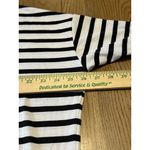 LuLaRoe Hi-Low Midi Dress Size Medium Striped Short Sleeve Scoop Neck Comfort Photo 4