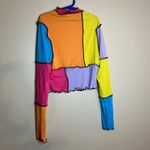 SweatyRocks  Women's Color Block Ribbed Knit Slim Fitted Long Sleeve Crop… Photo 1