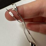 Monet Women’s Signed Silver Tone Dainty Chain Heart Bracelet 7 1/4 Inch Photo 9