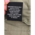 Honey Peach Green 100% Cotton Mini Dress Sz S | Cargo Pockets & Full‎ Zipper Photo 8