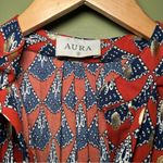 Aura  Rust Red Midi Dress sz small Photo 2