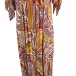Rachel Pally Caftan Maxi Dress Kimono Sleeve Magnolia Print Size Medium Photo 4