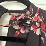White House | Black Market  Women’s XS Black Floral Ruffle Mini Dress Tiered Photo 1