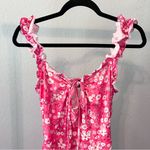 SheIn  Pink Floral Ruffle Sleeveless Bodycon Dress XL (US 12) Photo 4