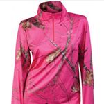 Mossy Oak  pink camo quarter zip pullover m Photo 0