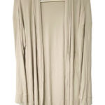 SKIMS  Size Large Cream Open Front Ribbed Robe House Coat Kim‎ Kardashian Photo 0
