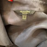 Massimo Dutti  Silk Charcoal Button Down Shirt Photo 2