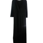 Beautiful XL Plain Black Crossover Front Dress Plus Funeral Size 16 Photo 1