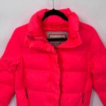 Hunter Puffer Jacket Womens XS Hot Pink Polyester Zip Pockets Full Zip Snap Photo 1