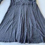 Mai Tai Plus Size Ribbed Gray Fit and Flare Dress Size 1X Photo 4