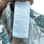 Deletta  Blue and Cream Floral Tank Top Size Medium Photo 6