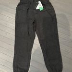 Premise Tencel Baggy Black Jogger Pants Size xs Topstitching Soft Pull up NWT Photo 2